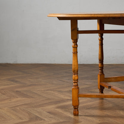 英国 クラシック ドロップリーフ ゲートレッグテーブル