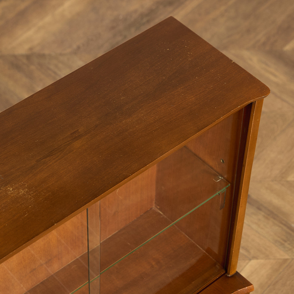 ヴィンテージ ガラス キャビネット ブックケース