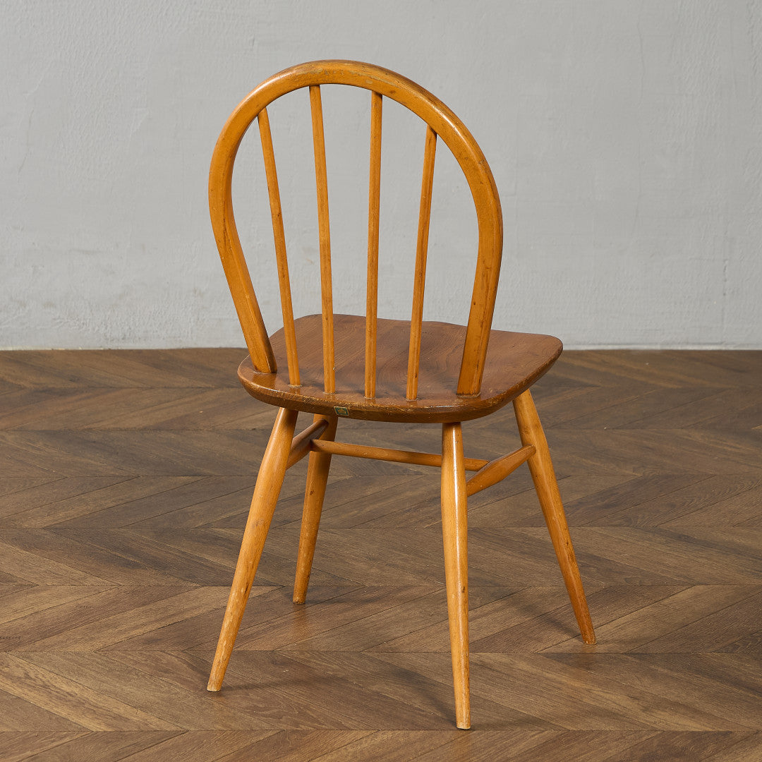 ヴィンテージ 4本 スポーク フープバックチェア ブルーラベル