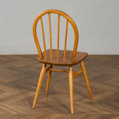 ヴィンテージ 4本 スポーク フープバックチェア ブルーラベル