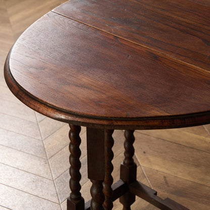 英国 クラシック ドロップリーフ ゲートレッグテーブル #97309