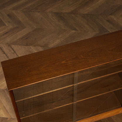 ヴィンテージ ガラス キャビネット 本棚