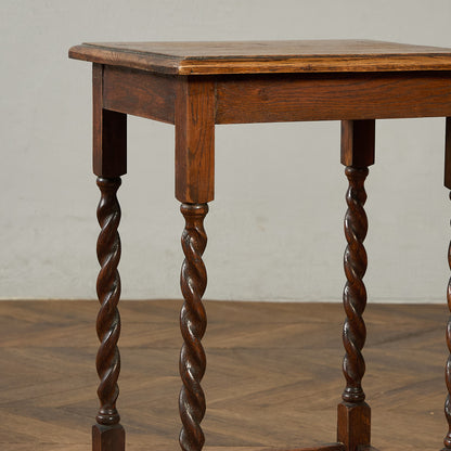 英国 クラシック バーリーシュガーツイスト サイドテーブル