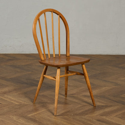 アーコール ERCOL ヴィンテージ 4本 スポーク フープバックチェア ネイビーブルーラベル #89767