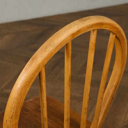 アーコール ERCOL ヴィンテージ 4本 スポーク フープバックチェア ラウンドゴールドラベル #89987
