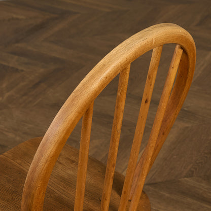 ヴィンテージ 4本 スポーク フープバックチェア ネイビーブルーラベル