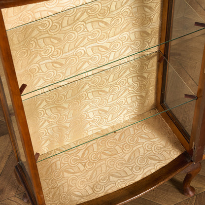 英国 クラシック ディスプレイ ガラス キャビネット