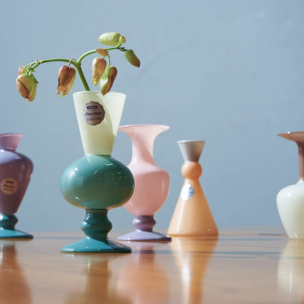 MINI VASE TWO TONE / Beige×Green