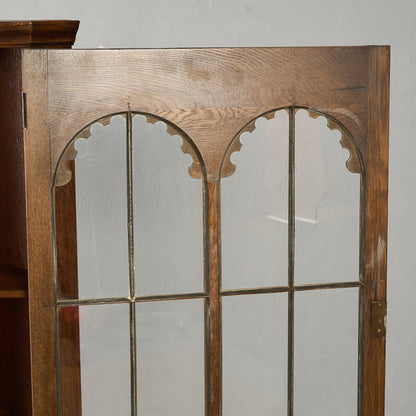 英国 クラシック オーク コーナーキャビネット