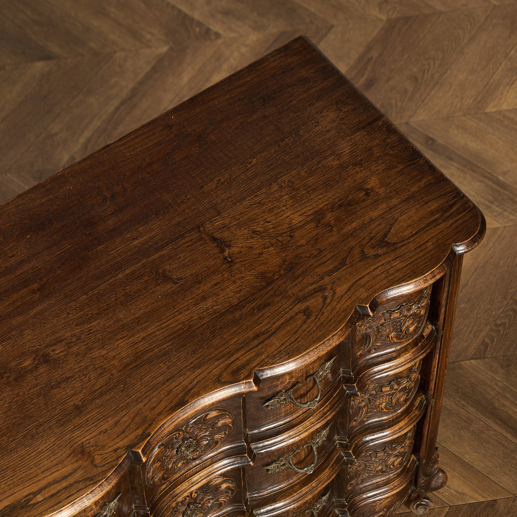 英国 クラシック オーク 3段 チェスト