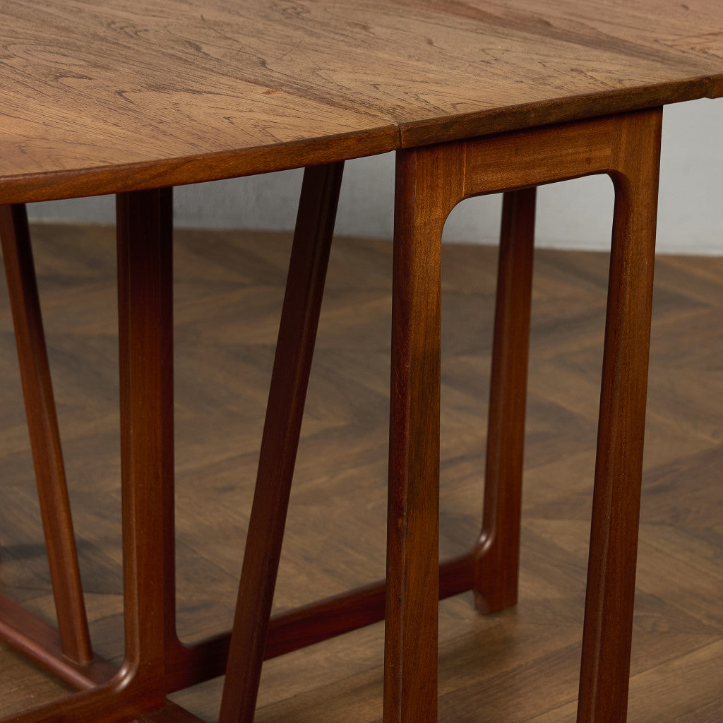 イギリス ヴィンテージ ドロップリーフ ゲートレッグテーブル