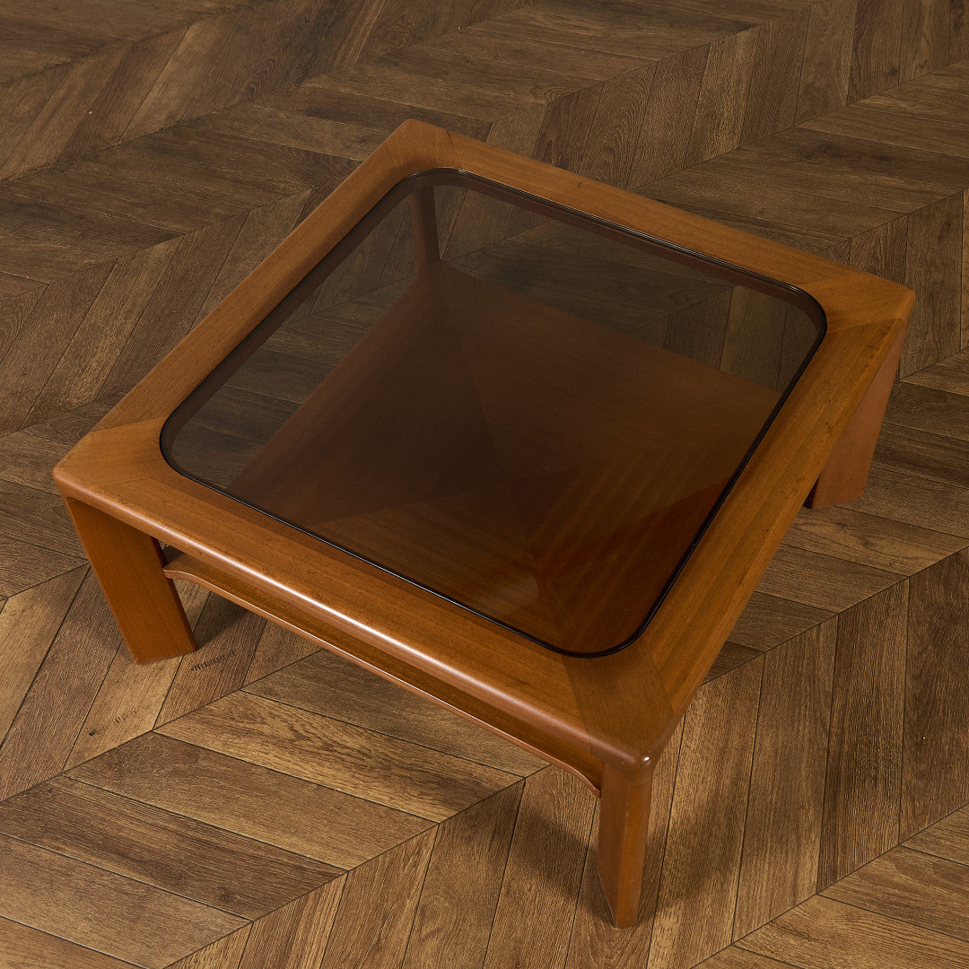 ヴィンテージ  ガラストップ コーヒーテーブル
