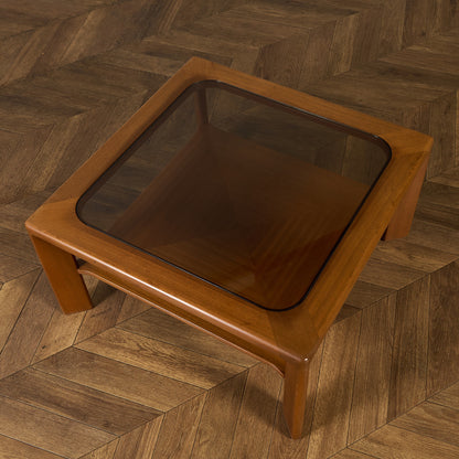 ヴィンテージ  ガラストップ コーヒーテーブル