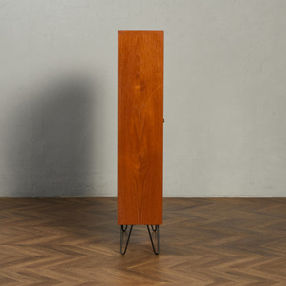 Fresco ガラス ブックケース カスタム アイアン ヘアピンレッグ