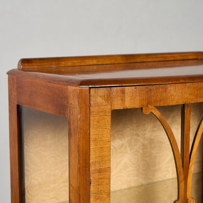 英国 クラシック ディスプレイ ガラス キャビネット