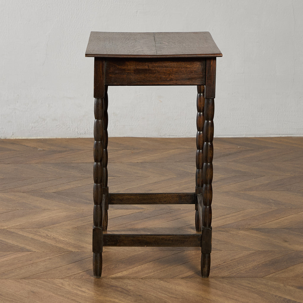 英国 クラシック オーク材 サイドテーブル