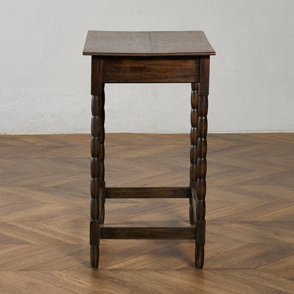 英国 クラシック オーク材 サイドテーブル