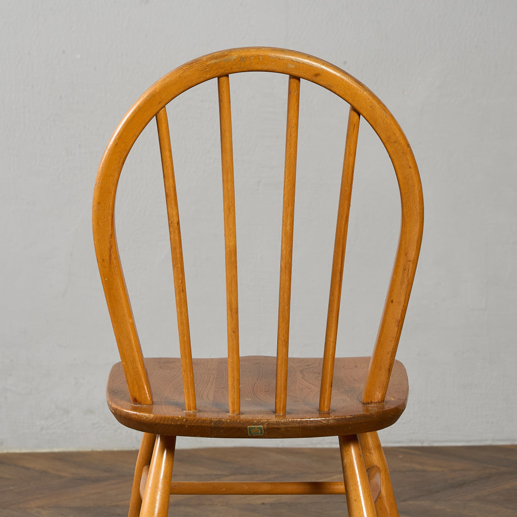 ヴィンテージ 4本 スポーク フープバックチェア ブルーラベル