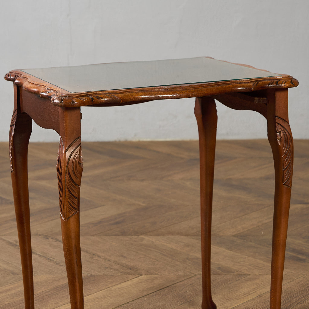 英国 クラシック ガラストップ ネストテーブル #97160 – camori