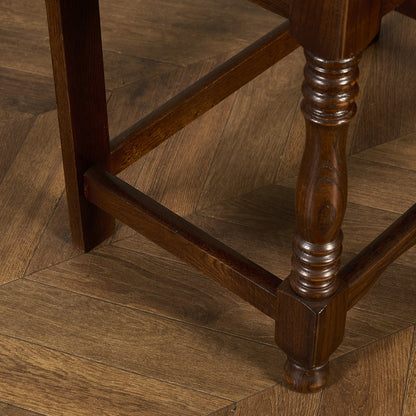 英国 クラシック オーク材 サイドテーブル