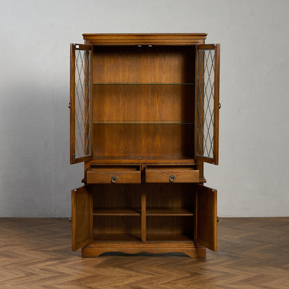 英国 クラシック オーク材 ブックケース