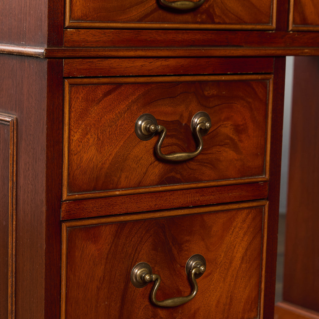 英国 クラシック 両袖 デスク