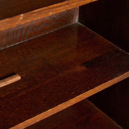 英国 クラシック オーク材 ブックケース 食器棚