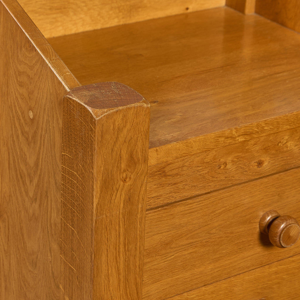 オランダ製 オーク 無垢材 サイドキャビネット