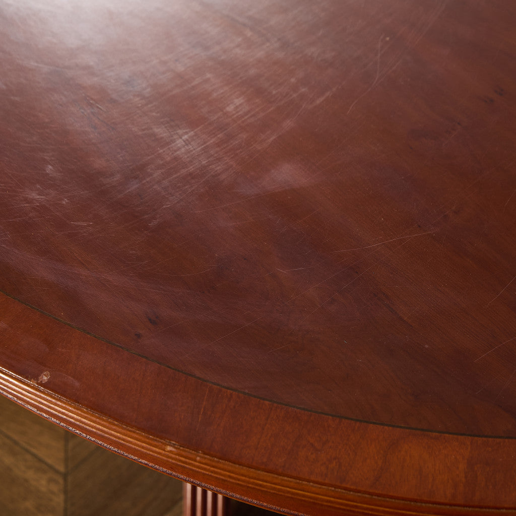 英国 クラシック イチイ材 オーバル センターテーブル