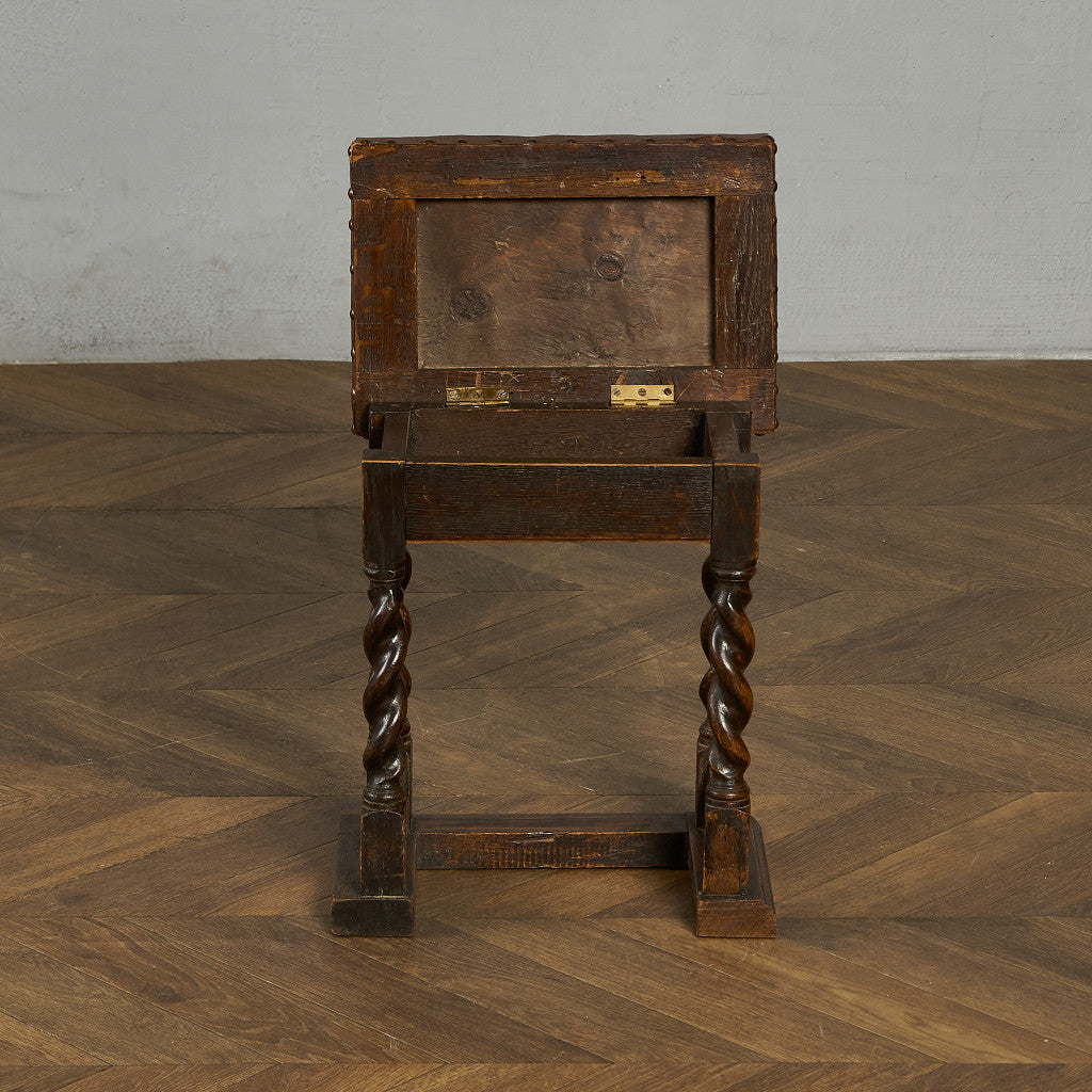 英国 クラシック 収納付 スツール #90015