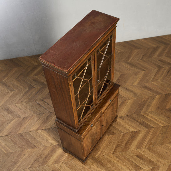 英国 クラシック エドワーディアン 様式 ブックケース カップボード