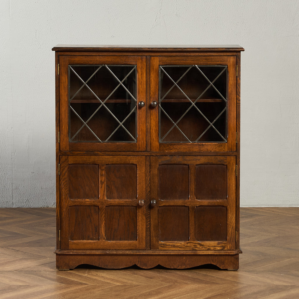 英国 クラシック オーク材 ブックケース