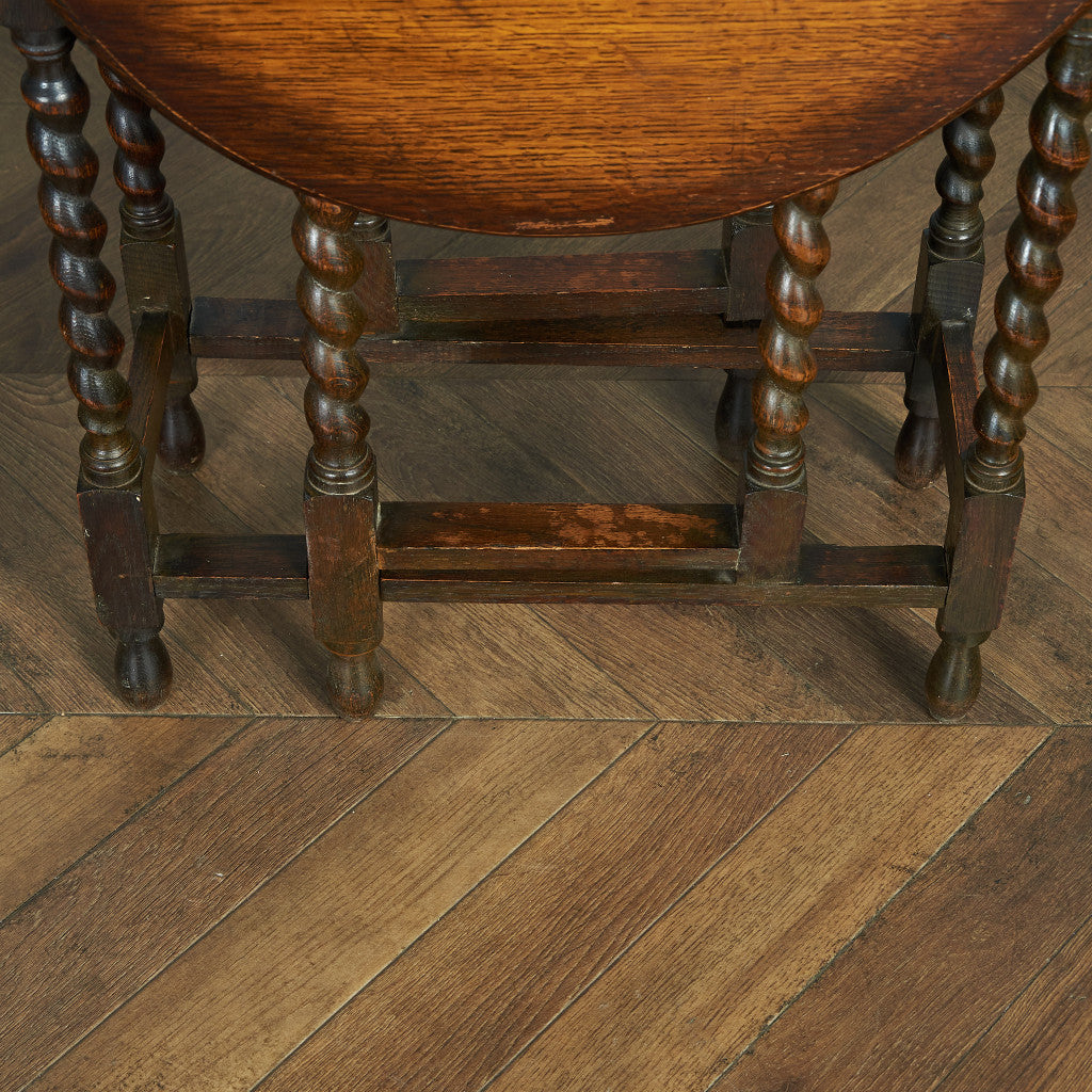 英国クラシック ドロップリーフ ゲートレッグテーブル #83843