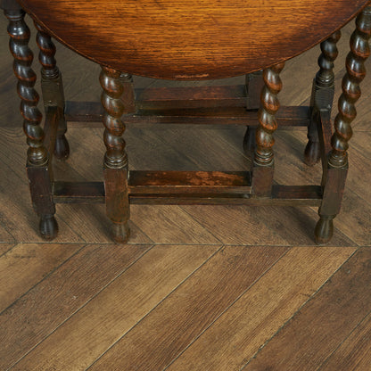 英国クラシック ドロップリーフ ゲートレッグテーブル #83843