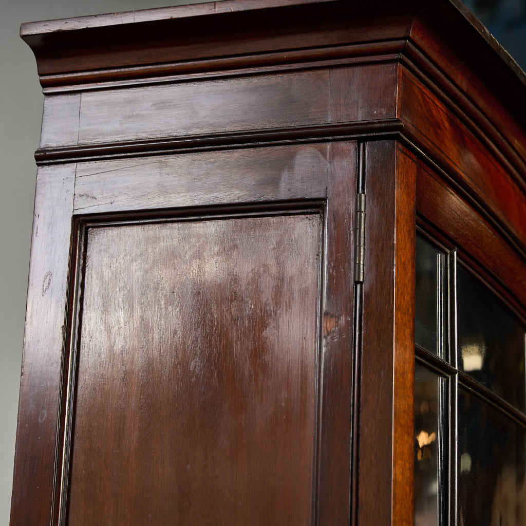 英国 アンティーク ビューロー ブックケース