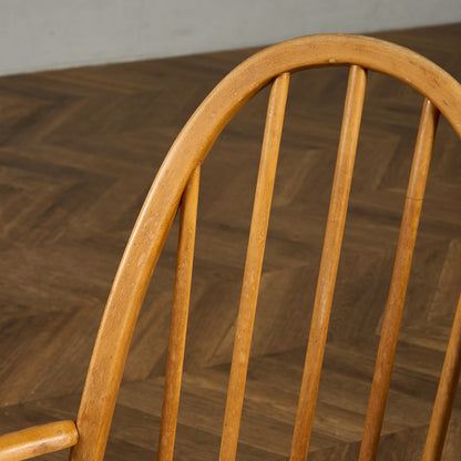 アーコール ERCOL ヴィンテージ クエーカー アームチェア ネイビーブルーラベル #89764