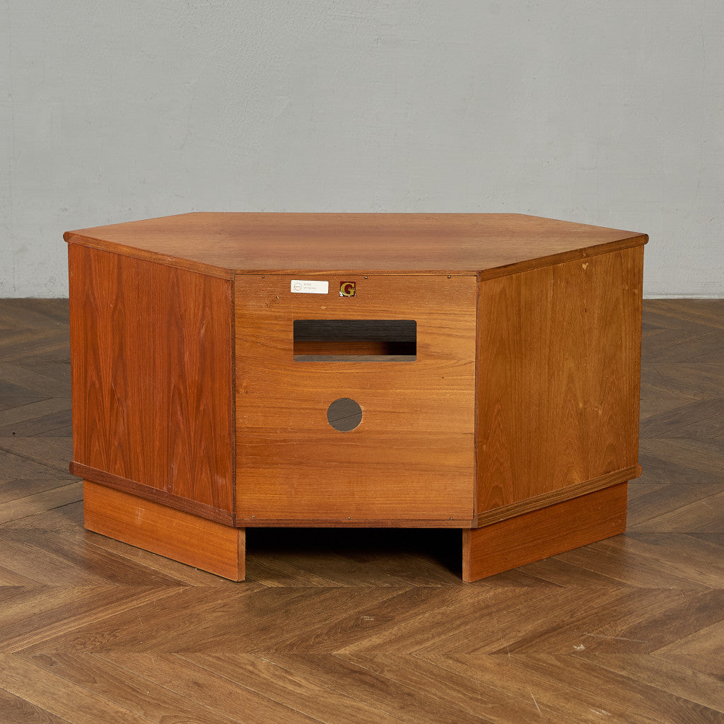 ヴィンテージ コーナー キャビネット  AVボード