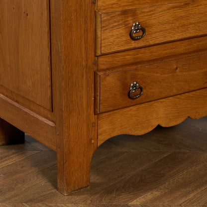 英国 クラシック オーク材 3段 チェスト