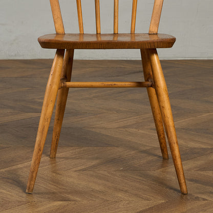 アーコール ERCOL ヴィンテージ 4本 スポーク フープバックチェア ネイビーブルーラベル #89767