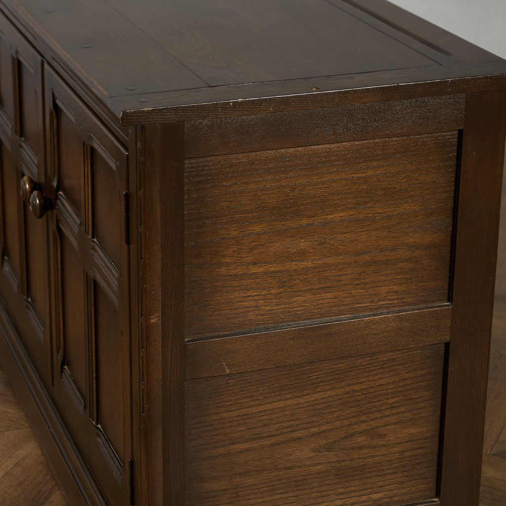 Old Colonial Mural レコード キャビネット  ラウンドゴールドラベル