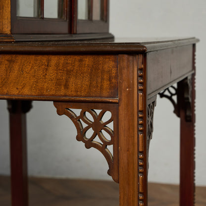 英国 クラシック ディスプレイ ガラス キャビネット #91846