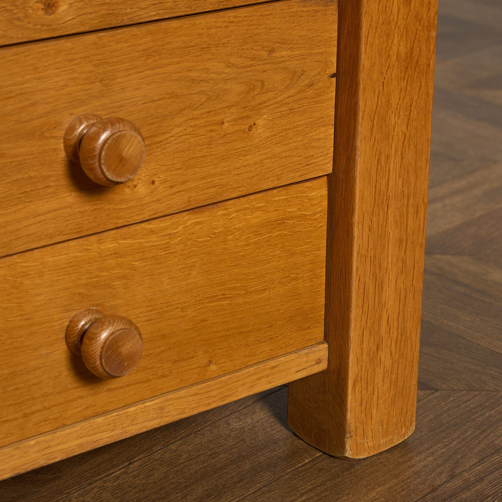 オランダ製 オーク 無垢材 サイドキャビネット