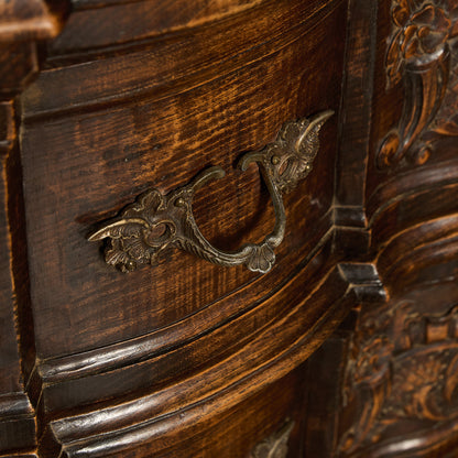 英国 クラシック オーク 3段 チェスト