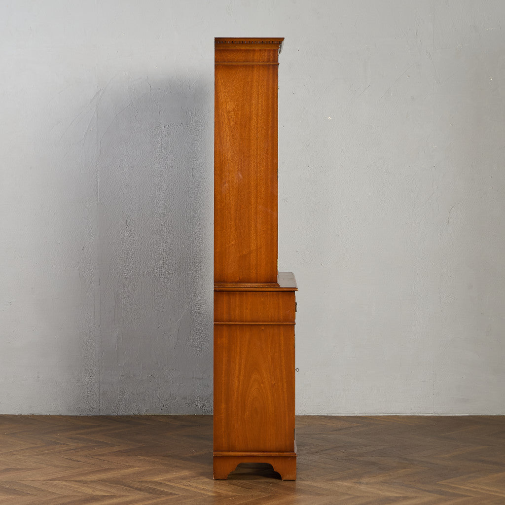 英国 クラシック エドワーディアン ブックケース 食器棚