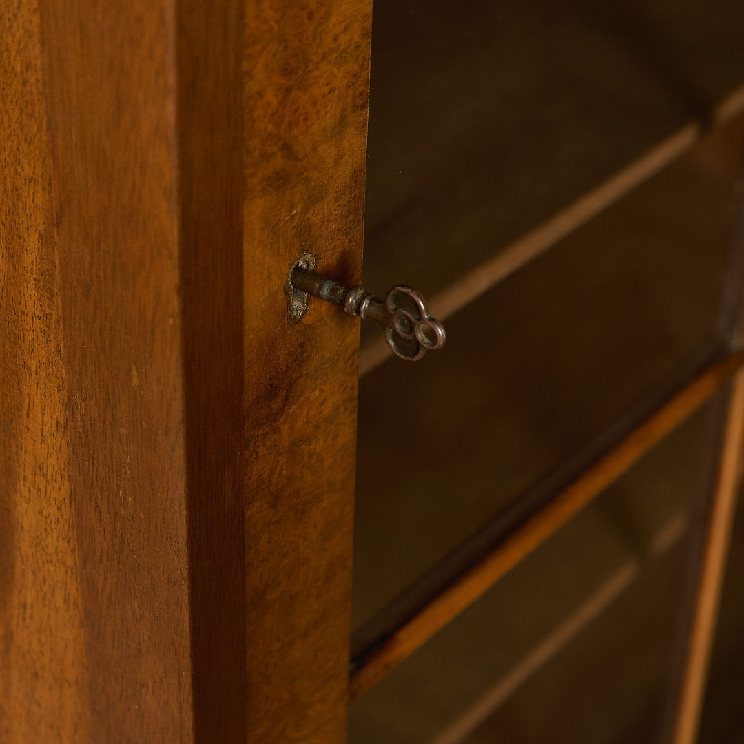 英国 クラシック ウォールナット ブックケース