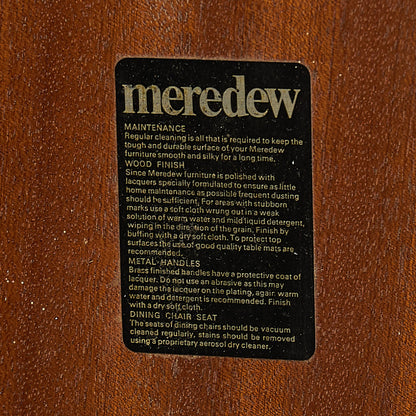 メレデュー Meredew ヴィンテージ エクステンション レクタングル ダイニングテーブル #97585