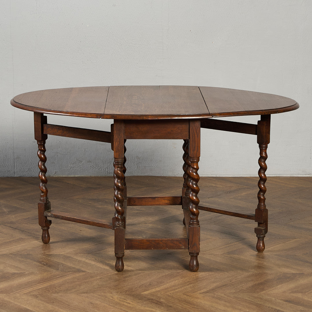 英国 クラシック ドロップリーフ ゲートレッグテーブル #91795