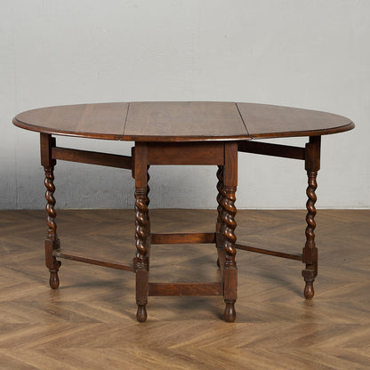 英国 クラシック ドロップリーフ ゲートレッグテーブル #91795