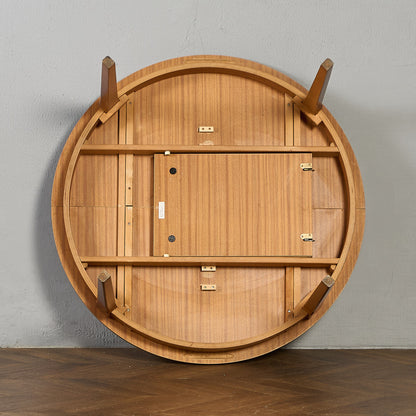 英国 ヴィンテージ エクステンション ラウンド ダイニングテーブル