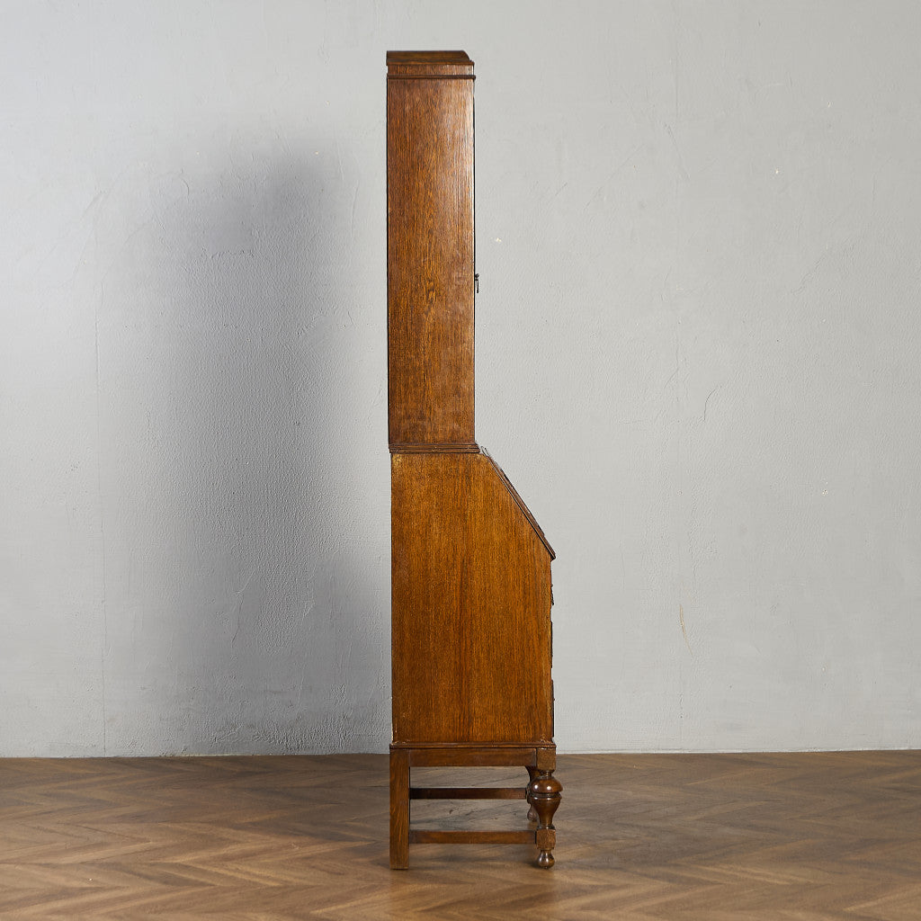 英国 クラシック ビューロー ブックケース デスク